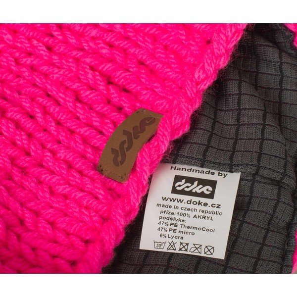 Pink Beanie kézzel horgolt sapka - DOKE-image-2