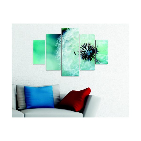 Fluffy Green többrészes kép, 92 x 56 cm-image-1