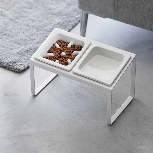 Kerámia tálka szett állvánnyal kisállatoknak Nooks – YAMAZAKI-image-2