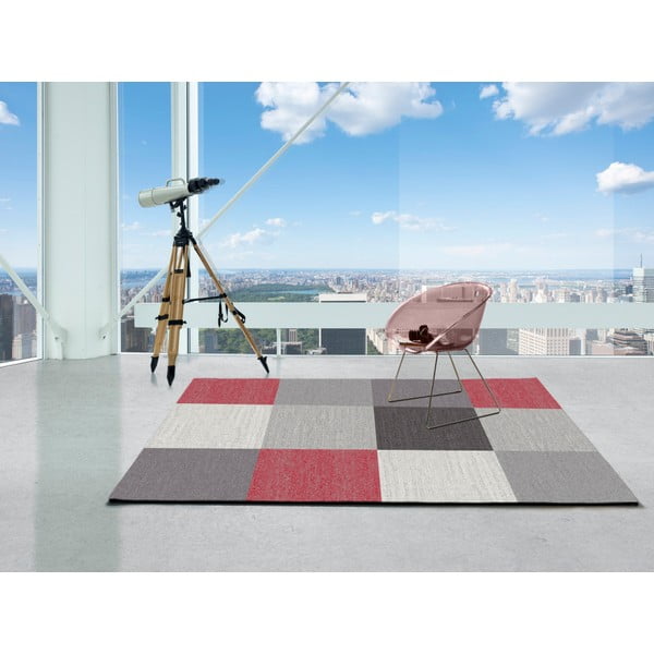 Menfis Square szürke szőnyeg, 60 x 120 cm - Universal