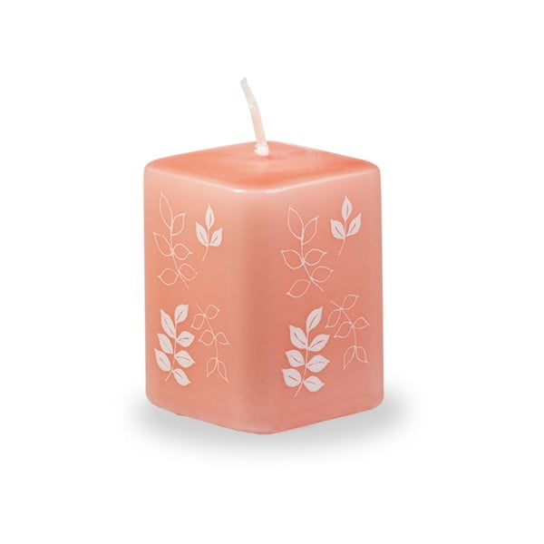 Pure Beauty narancssárgás rózsaszín gyertya, égési idő 12 óra - Unipar