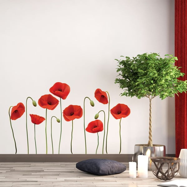 Vermeil Poppies falmatrica szett, 60 x 70 cm - Ambiance-image-1