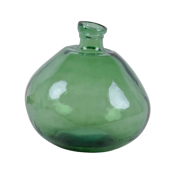 Simplicity zöld újrahasznosított üveg váza, magasság 33 cm - Ego Dekor