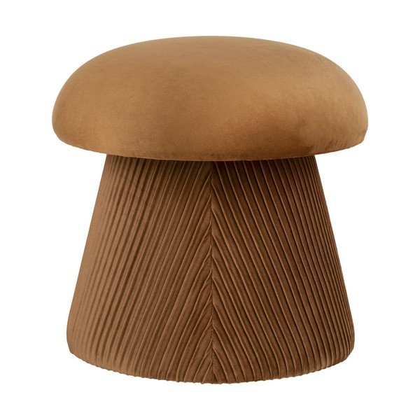 Okkersárga bársony puff Hampton – House Nordic-image-2