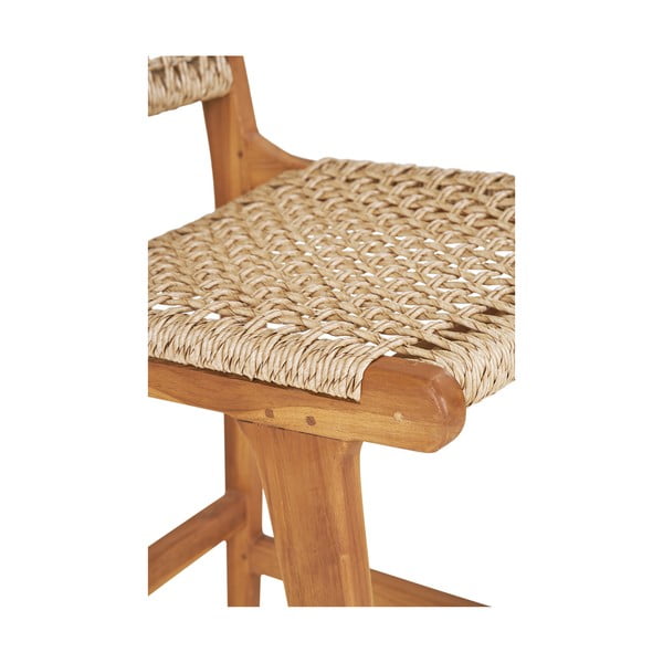 Natúr színű teakfa bárszék (ülésmagasság 60 cm) Derby – House Nordic-image-4