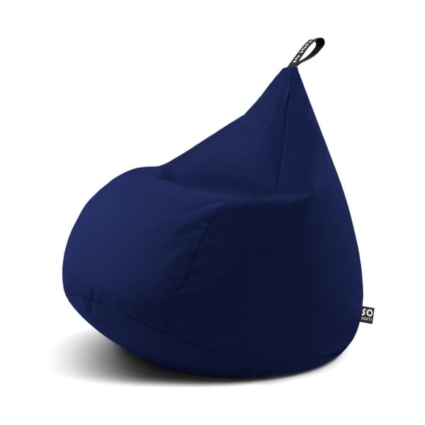Sötétkék babzsákfotel Drop XL – So Soft?