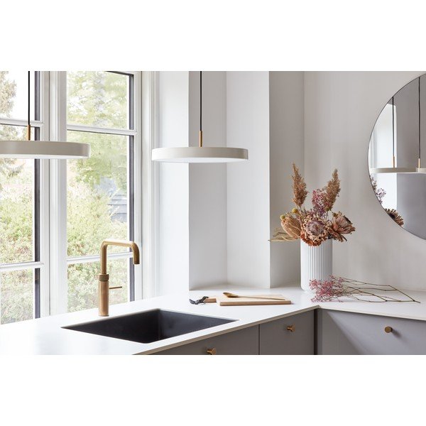 Krémszínű LED dimmelhető függőlámpa fém búrával ø 43 cm Asteria Plus Medium – UMAGE-image-3