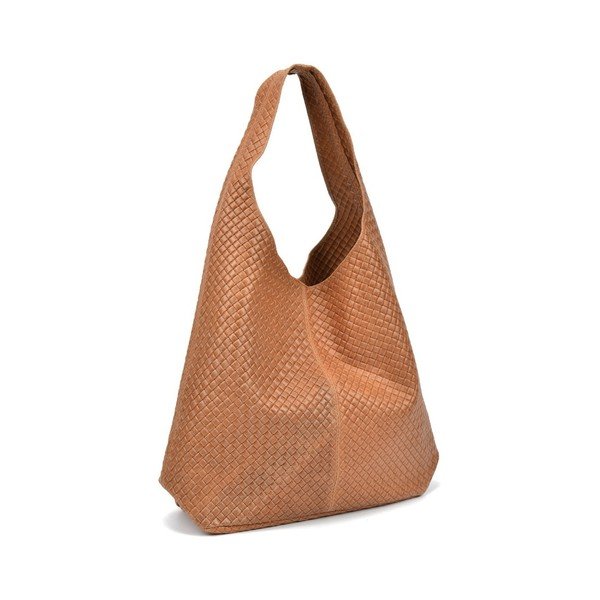 Barbara konyakbarna bőr kézitáska - Mangotti Bags-image-4