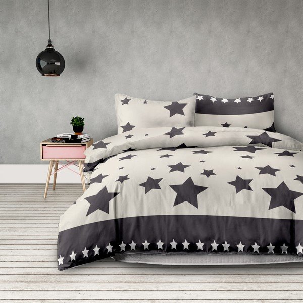 Averi Starlight pamut paplanhuzat és 2 db párnahuzat szett, 200 x 200 cm + 50 x 75 cm - AmeliaHome-image-1