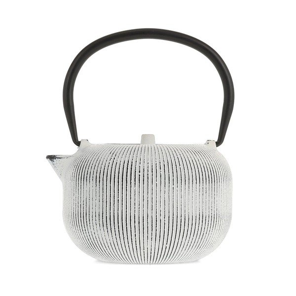 Fekete-fehér öntöttvas teáskanna 700 ml Sencha – S|P Collection