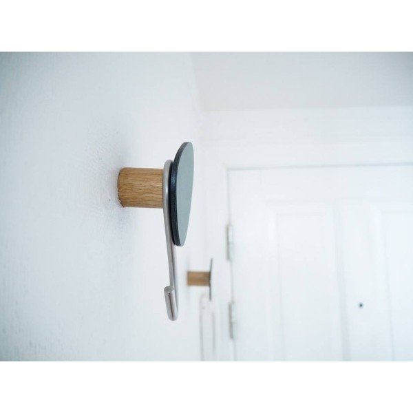 Szürkészöld fali acél akasztó Dot S Nupo – LIND DNA-image-1