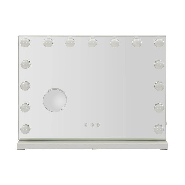 Fali tükör világítással-polccal 55x43 cm Hollywood – Mauro Ferretti