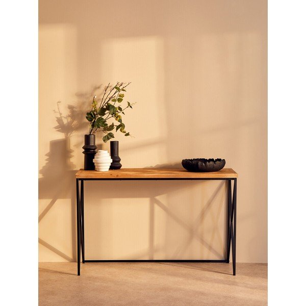 Natúr színű jegenyefenyő konzolasztal 48x120 cm Kickford – Premier Housewares-image-1
