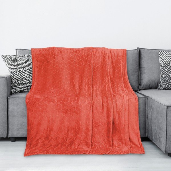 Nessa piros mikroszálas takaró, 70 x 150 cm - AmeliaHome-image-1