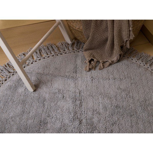 Lora világosbarna pamut fürdőszobai kilépő, ø 90 cm - Irya Home Collection-image-2