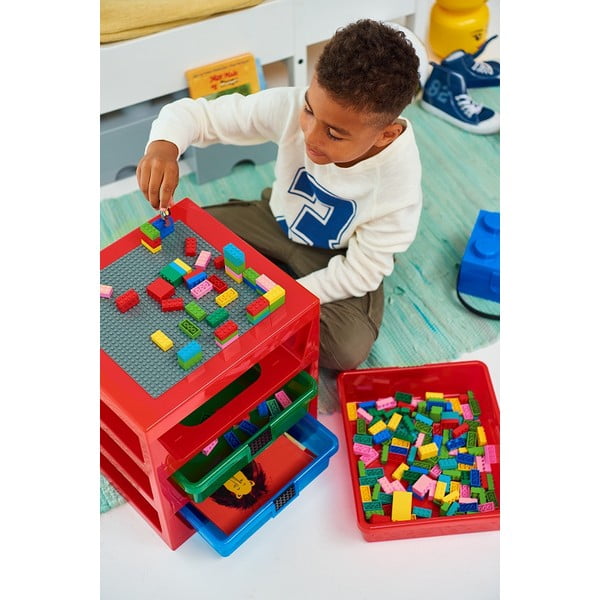 Storage piros rendszerező 3 fiókkal - LEGO®-image-1