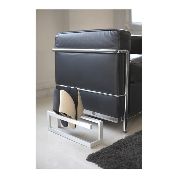 Fehér fém papucstartó állvány Line – YAMAZAKI-image-2