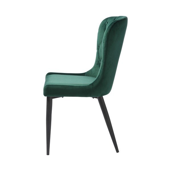 Zöld bársony étkezőszék Granby – Unique Furniture-image-4