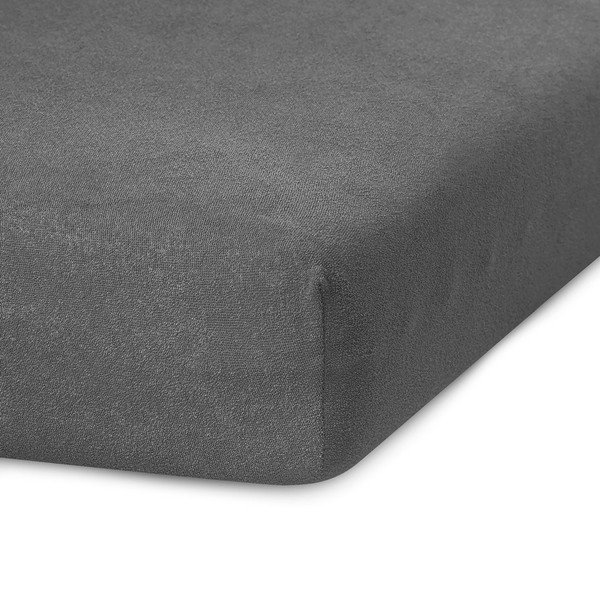 Sötétszürke gumis frottír lepedő 220x200 cm Ruby – AmeliaHome-image-1
