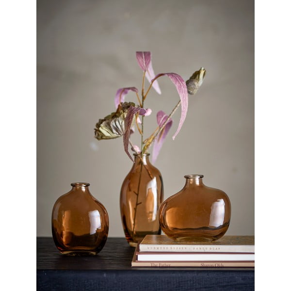 Narancssárga üveg váza (magasság 15,5 cm) Tilia – Bloomingville-image-1