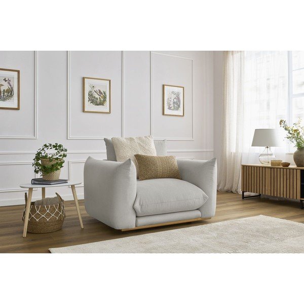 Világosszürke fotel Ernest – Bobochic Paris-image-1