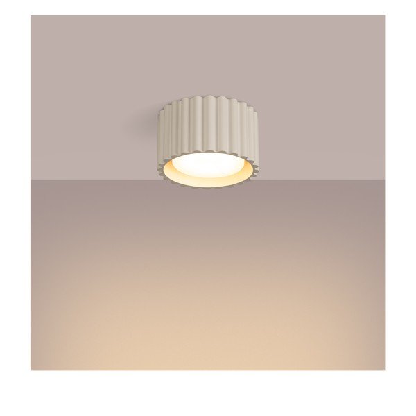 Bézs fém spotlámpa ø 10 cm Zora – Sollux-image-4