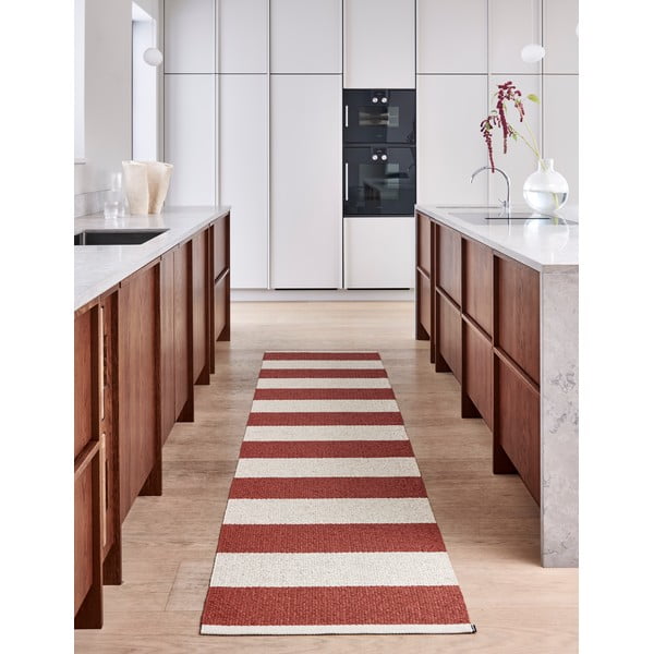 Téglavörös-krémszínű kültéri-beltéri szőnyeg 140x180 cm Bob Brick – Pappelina-image-1