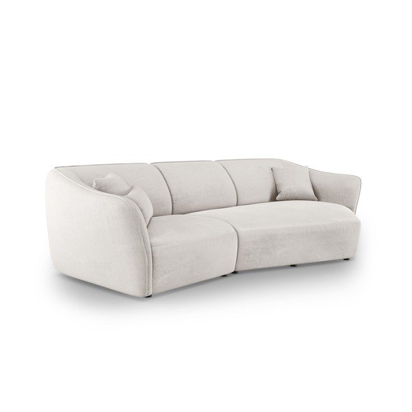 Fehér buklé sarokkanapé Tokyo – Cosmopolitan Design-image-1