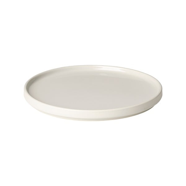 Pilar fehér kerámia desszertes tányér - Blomus