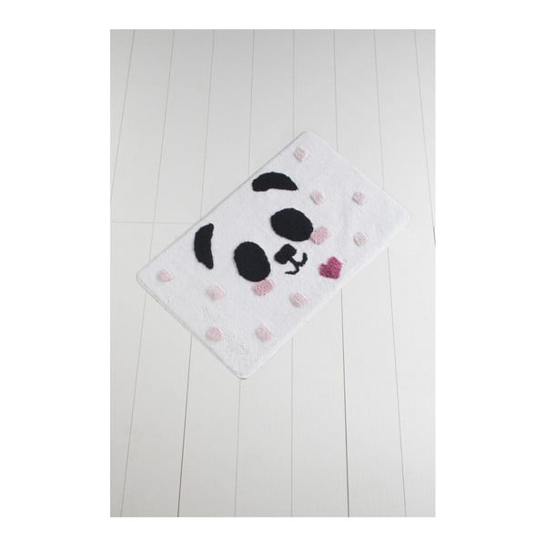 Crasso Panda fekete-fehér fürdőszobai kilépő, 100 x 60 cm