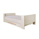 Bézs ágyneműtartós gyerekágy ágyrács nélkül 90x200 cm Kids – Roba