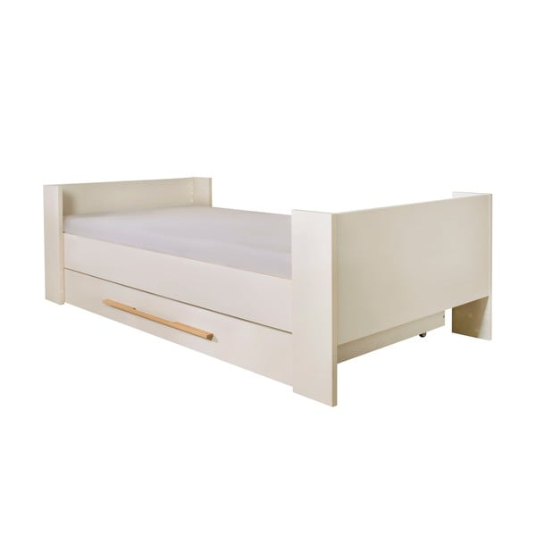 Bézs ágyneműtartós gyerekágy ágyrács nélkül 90x200 cm Kids – Roba