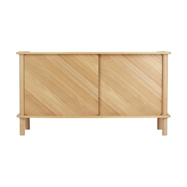 Natúr színű tölgyfa komód tolóajtóval 135x73,5x48 cm Italic – UMAGE-image-3
