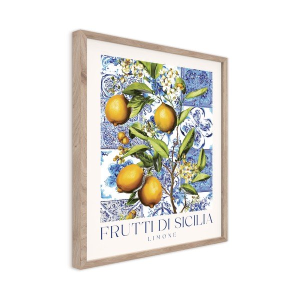 Nyomtatott keretezett kép 40x50 cm Sicilia – Styler-image-4