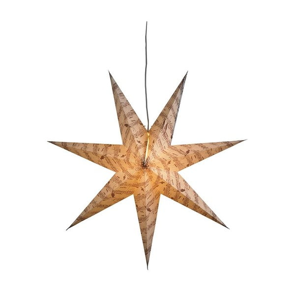 Musica szürke felfüggeszthető világító csillag, Ø75 cm - Markslöjd