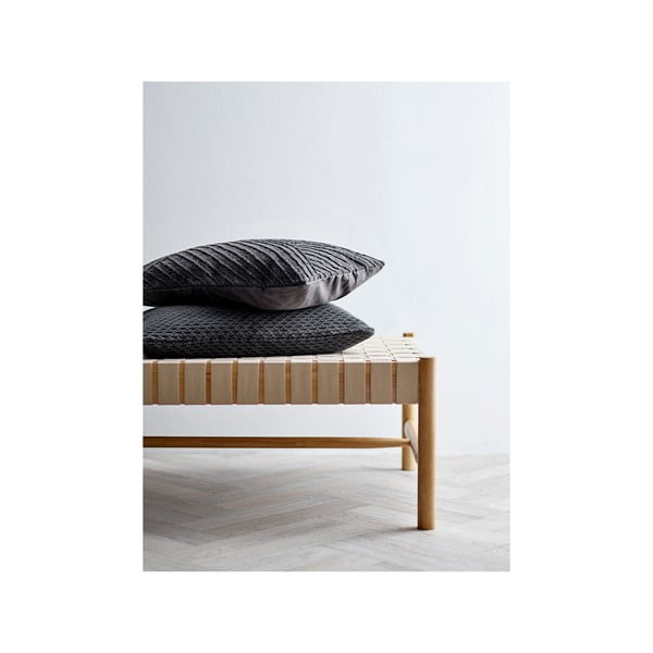 Diagonal sötétszürke pamut párna, 40 x 60 cm - Södahl-image-2