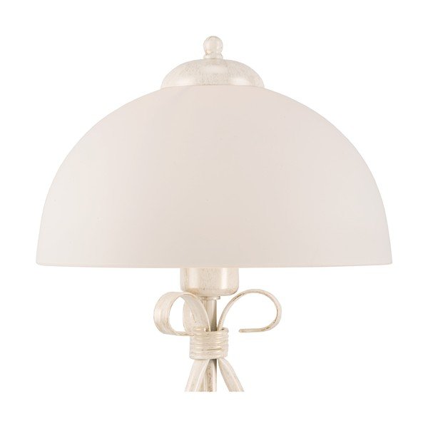 Fehér asztali lámpa üveg búrával (magasság 43 cm) Adelle – LAMKUR-image-4