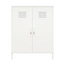 Fehér fém szekrény 40x102x80 cm Mission District – Støraa