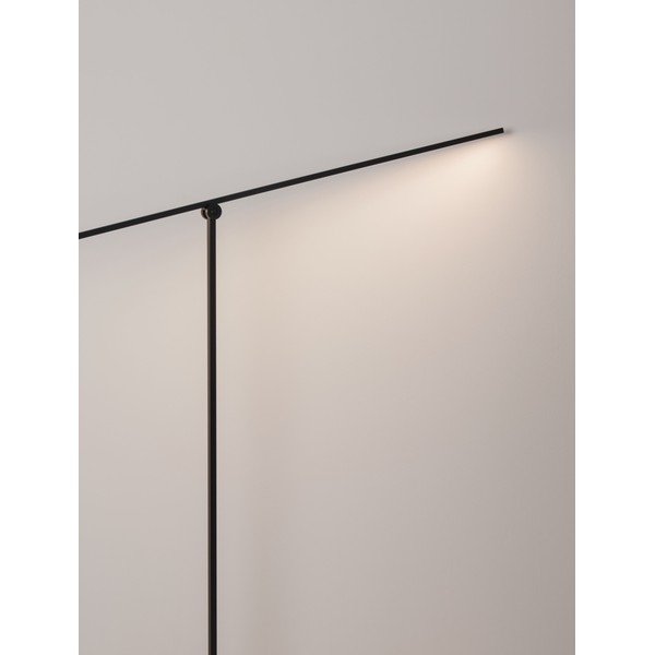 Matt fekete fém LED állólámpa hajlítható szerkezettel-dimmelhető (magasság 144 cm) Tenso – Nova Luce-image-2