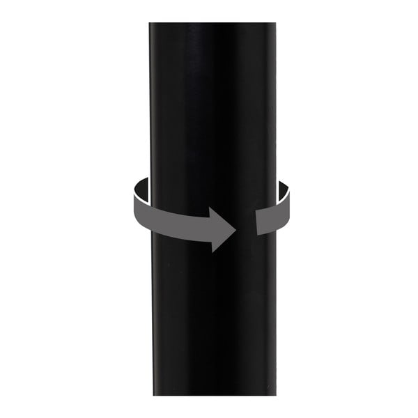 Fekete bőr utánzat állítható magasságú bárszék szett 2 db-os (ülésmagasság 56,5 cm) – Casa Selección-image-4