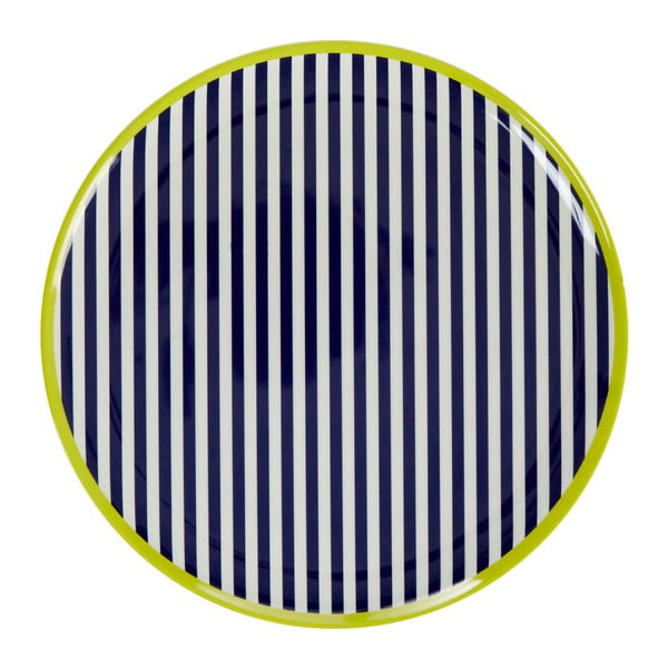 Mimo sötétkék-fehér csíkos tányér, ⌀ 25 cm - Premier Housewares