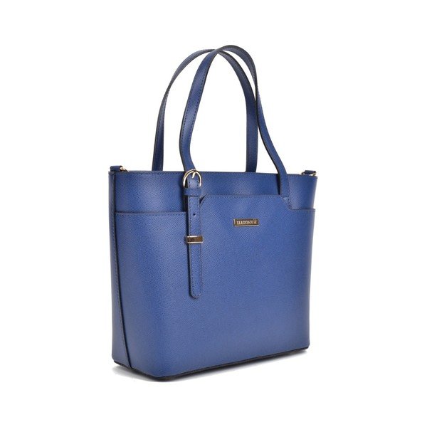 Francesca kék bőrtáska - Mangotti Bags-image-2