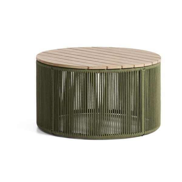 Kerek kerti dohányzóasztal akácfa asztallappal ø 70 cm Dandara – Kave Home