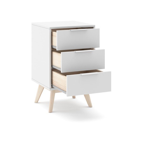 Fehér éjjeliszekrény Campus – Marckeric-image-3