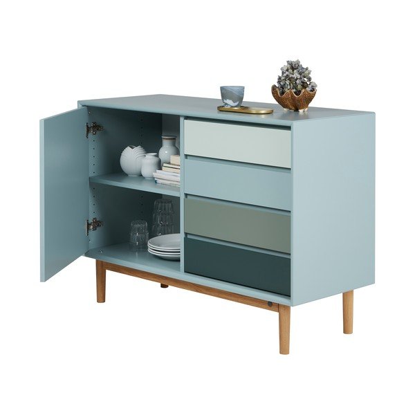Mentazöld alacsony komód 114x80 cm Color Box – Tom Tailor-image-4