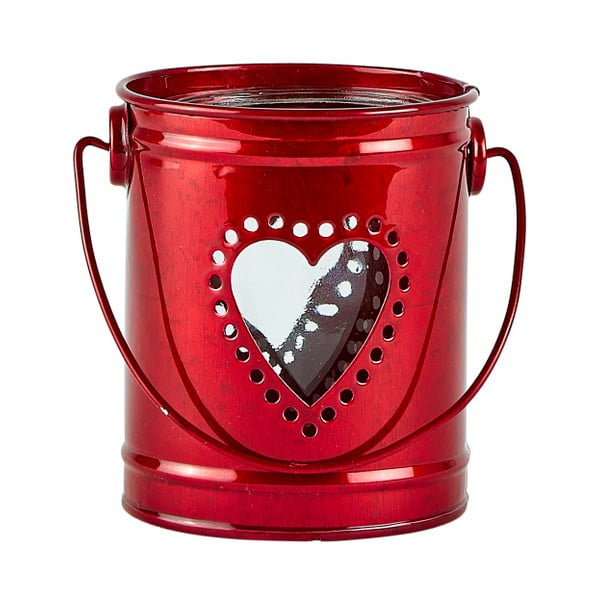 Hearty Heart piros lámpás, 10,5 cm - KJ Collection