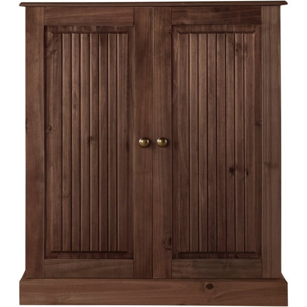 Barna borovi fenyő szekrény 100x34 cm Mille – Støraa