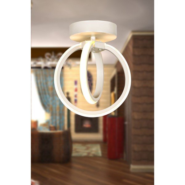 Fehér fém LED mennyezeti lámpa Sezen – Squid Lighting-image-1