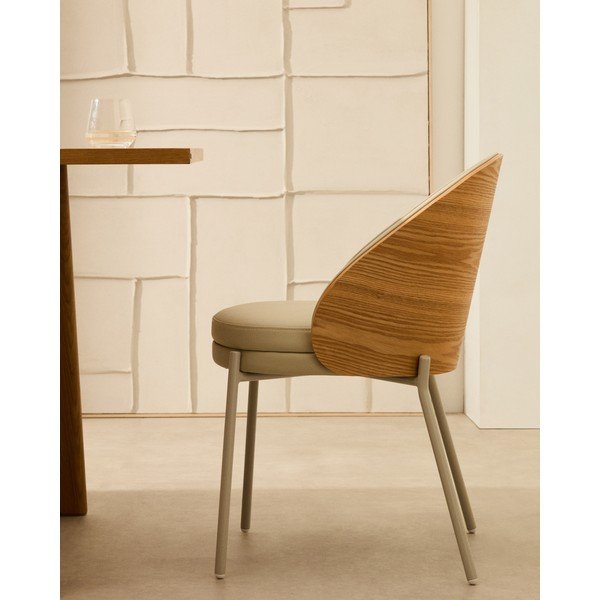 Krémszínű étkezőszék Eamy – Kave Home-image-2