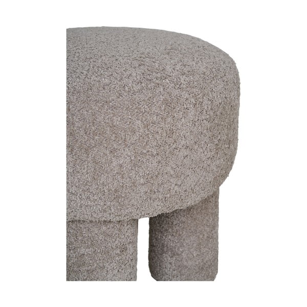 Világosszürke buklé puff Perth – House Nordic-image-3